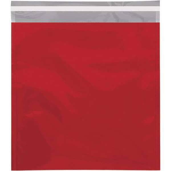 Value Collection - 13" Long x 10-3/4" Wide Peel-Off Self-Seal Metallic Mailer - Red - Industrial Tool & Supply