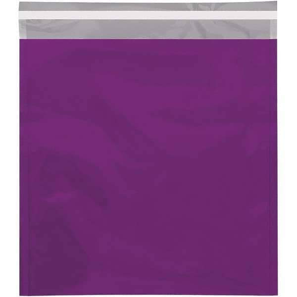 Value Collection - 13" Long x 10-3/4" Wide Peel-Off Self-Seal Metallic Mailer - Purple - Industrial Tool & Supply