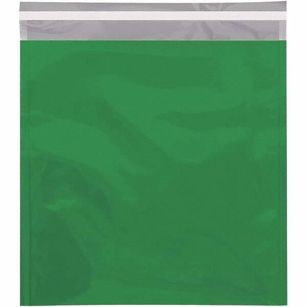 Value Collection - 13" Long x 10-3/4" Wide Peel-Off Self-Seal Metallic Mailer - Green - Industrial Tool & Supply