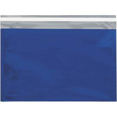 Value Collection - 12-3/4" Long x 9-1/2" Wide Peel-Off Self-Seal Metallic Mailer - Blue - Industrial Tool & Supply