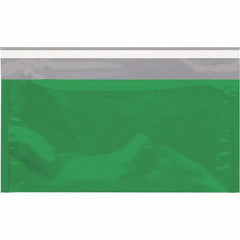 Value Collection - 10-1/4" Long x 6-1/4" Wide Peel-Off Self-Seal Metallic Mailer - Green - Industrial Tool & Supply