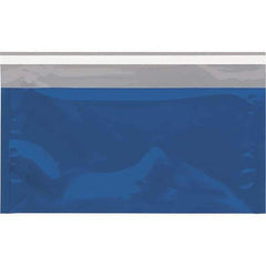 Value Collection - 10-1/4" Long x 6-1/4" Wide Peel-Off Self-Seal Metallic Mailer - Blue - Industrial Tool & Supply