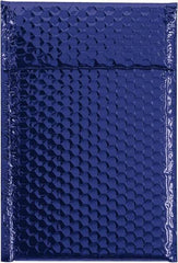 Made in USA - 11" Long x 7-1/2" Wide Peel-Off Self-Seal Bubble Mailer - Blue - Industrial Tool & Supply