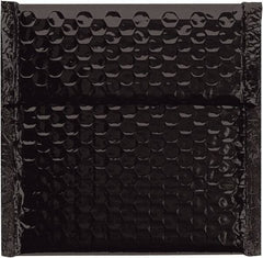 Made in USA - 6-3/4" Long x 7" Wide Peel-Off Self-Seal Bubble Mailer - Black - Industrial Tool & Supply