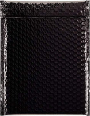 Made in USA - 11-1/2" Long x 9" Wide Peel-Off Self-Seal Bubble Mailer - Black - Industrial Tool & Supply