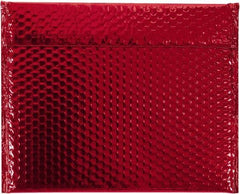 Made in USA - 11" Long x 13-3/4" Wide Peel-Off Self-Seal Bubble Mailer - Red - Industrial Tool & Supply