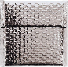 Made in USA - 6-3/4" Long x 7" Wide Peel-Off Self-Seal Bubble Mailer - Silver - Industrial Tool & Supply