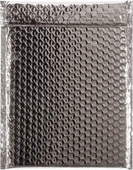 Made in USA - 11-1/2" Long x 9" Wide Peel-Off Self-Seal Bubble Mailer - Silver - Industrial Tool & Supply
