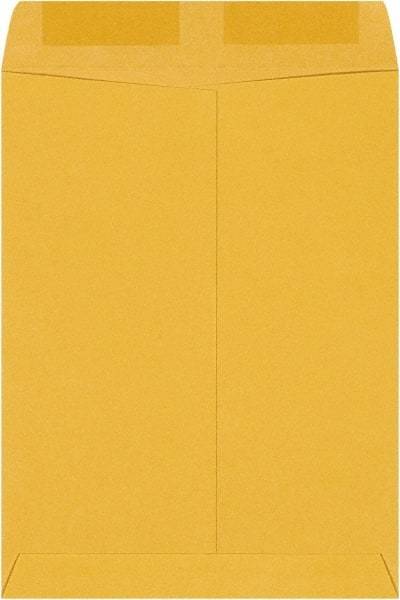 Made in USA - 12" Long x 9" Wide Gummed Flap Brown Kraft Envelope - Kraft - Industrial Tool & Supply