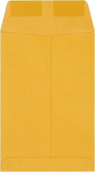 Made in USA - 9" Long x 6" Wide Gummed Flap Brown Kraft Envelope - Kraft - Industrial Tool & Supply