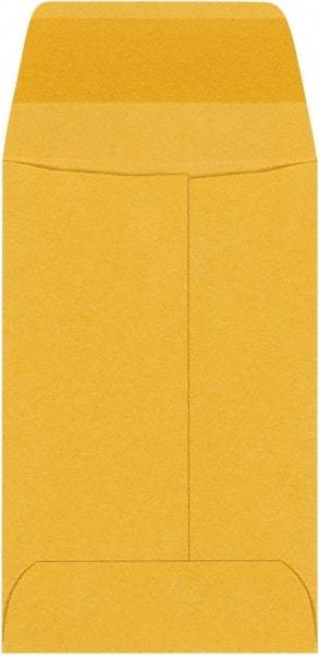 Made in USA - 3-1/2" Long x 2-1/4" Wide Gummed Flap Brown Kraft Envelope - Kraft - Industrial Tool & Supply