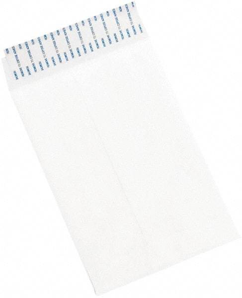 Made in USA - 9" Long x 6" Wide Peel-Off Self-Seal White Catalog Envelope - White - Industrial Tool & Supply
