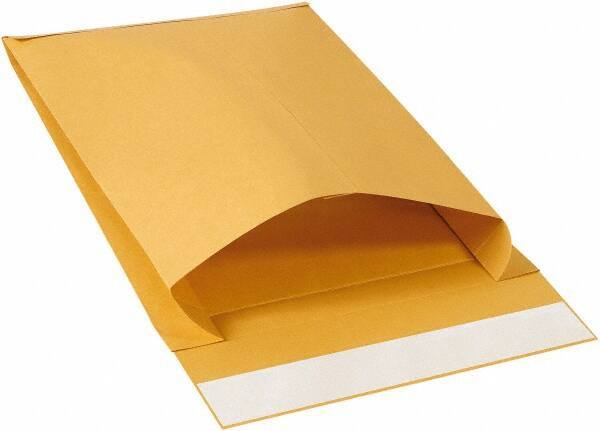 Made in USA - 15" Long x 12" Wide Peel-Off Self-Seal Natural Kraft Envelope - Kraft - Industrial Tool & Supply