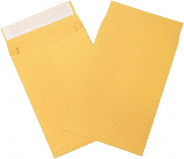 Made in USA - 13" Long x 10" Wide Peel-Off Self-Seal Natural Kraft Envelope - Kraft - Industrial Tool & Supply
