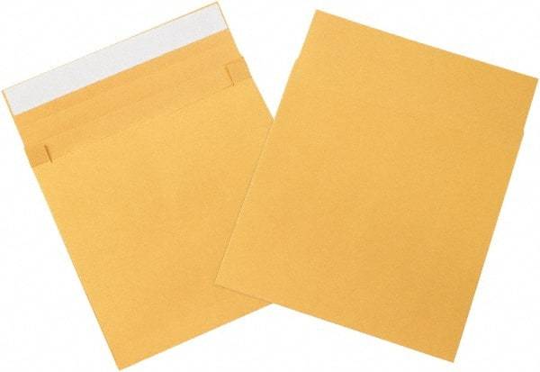 Made in USA - 12" Long x 10" Wide Peel-Off Self-Seal Natural Kraft Envelope - Kraft - Industrial Tool & Supply