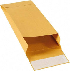 Made in USA - 11" Long x 5" Wide Peel-Off Self-Seal Natural Kraft Envelope - Kraft - Industrial Tool & Supply