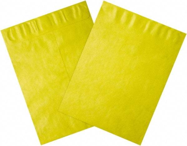 Dupont - 15-1/2" Long x 12" Wide Peel-Off Self-Seal Tyvek Flat Catalog Envelopes - Yellow - Industrial Tool & Supply