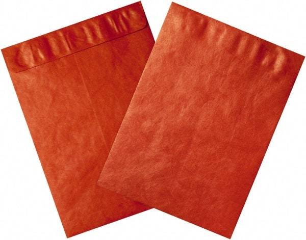 Dupont - 13" Long x 10" Wide Peel-Off Self-Seal Tyvek Flat Catalog Envelopes - Red - Industrial Tool & Supply