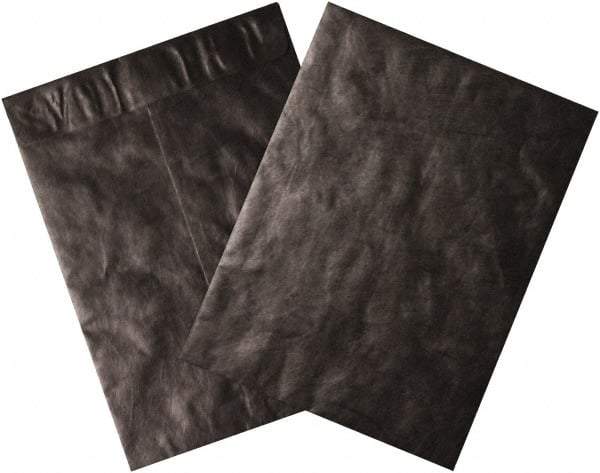 Dupont - 12" Long x 9" Wide Peel-Off Self-Seal Tyvek Flat Catalog Envelopes - Black - Industrial Tool & Supply