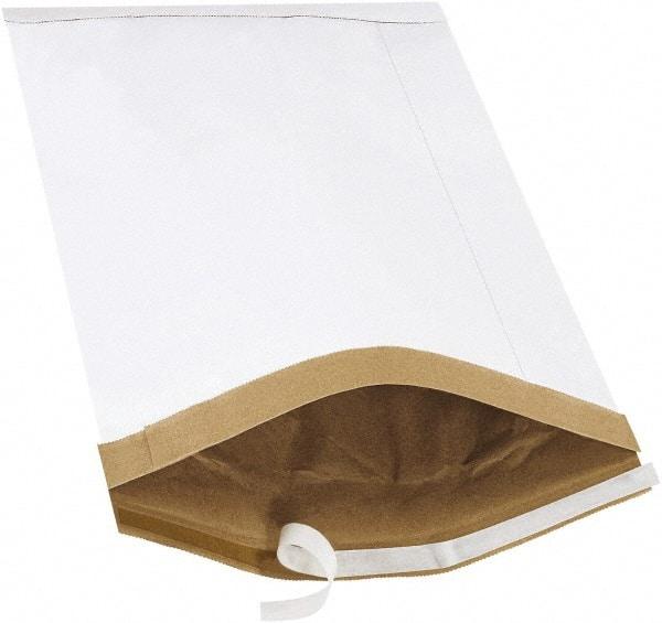 Made in USA - 19" Long x 12-1/2" Wide Peel-Off Self-Seal Padded Mailer - White - Industrial Tool & Supply