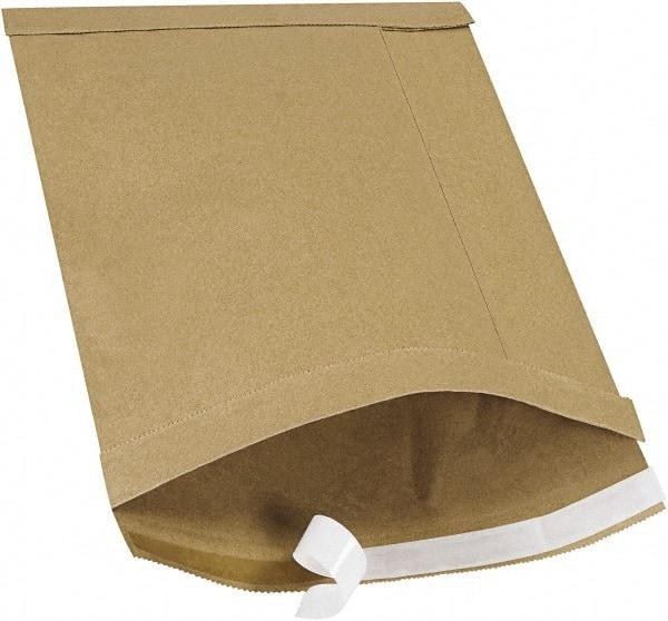 Made in USA - 14-1/2" Long x 9-1/2" Wide Peel-Off Self-Seal Padded Mailer - Kraft - Industrial Tool & Supply
