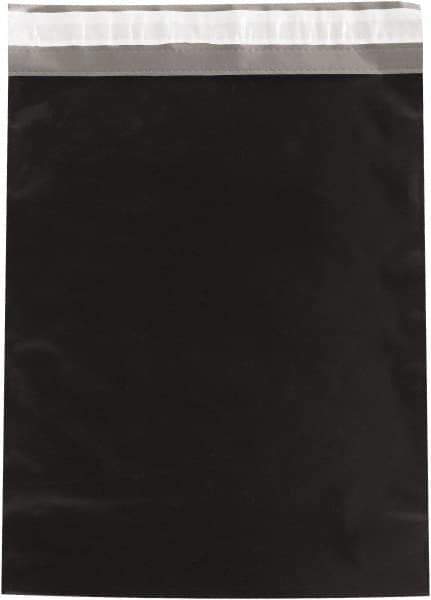 Value Collection - 15-1/2" Long x 12" Wide Peel-Off Self-Seal Courier Envelope - Black - Industrial Tool & Supply