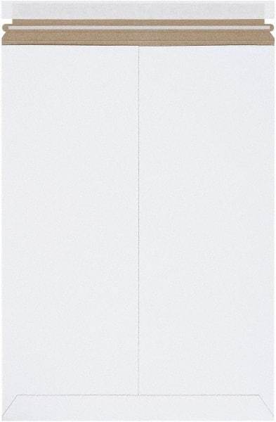 Made in USA - 18" Long x 13" Wide Peel-Off Self-Seal Flat Mailer - White - Industrial Tool & Supply