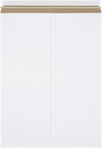 Made in USA - 24" Long x 18" Wide Peel-Off Self-Seal Flat Mailer - White - Industrial Tool & Supply