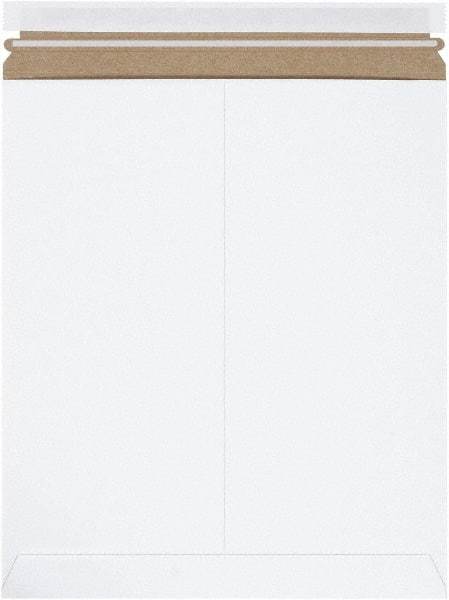 Made in USA - 15" Long x 12-3/4" Wide Peel-Off Self-Seal Flat Mailer - White - Industrial Tool & Supply
