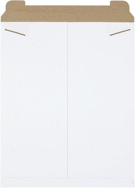 Made in USA - 21" Long x 17" Wide Regular Flat Mailer - White - Industrial Tool & Supply