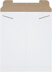 Made in USA - 15" Long x 12-3/4" Wide Regular Flat Mailer - White - Industrial Tool & Supply