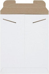 Made in USA - 12-1/4" Long x 9-3/4" Wide Regular Flat Mailer - White - Industrial Tool & Supply