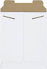 Made in USA - 10-1/2" Long x 8-1/2" Wide Regular Flat Mailer - White - Industrial Tool & Supply