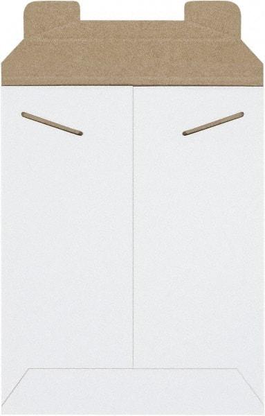 Made in USA - 9" Long x 7" Wide Regular Flat Mailer - White - Industrial Tool & Supply