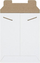 Made in USA - 9" Long x 7" Wide Regular Flat Mailer - White - Industrial Tool & Supply