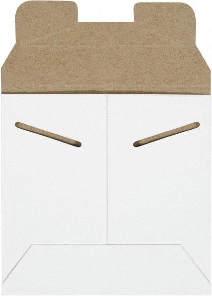 Made in USA - 5-1/8" Long x 5-1/2" Wide Regular Flat Mailer - White - Industrial Tool & Supply