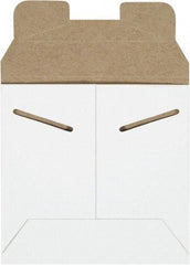 Made in USA - 5-1/8" Long x 5-1/2" Wide Regular Flat Mailer - White - Industrial Tool & Supply