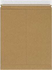 Made in USA - 15" Long x 12-3/4" Wide Peel-Off Self-Seal Flat Mailer - Kraft - Industrial Tool & Supply
