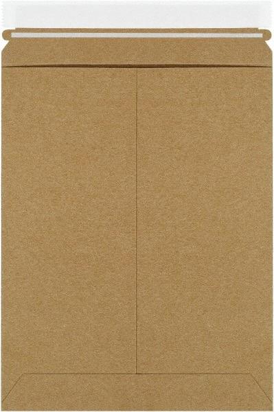 Made in USA - 11-1/2" Long x 9" Wide Peel-Off Self-Seal Flat Mailer - Kraft - Industrial Tool & Supply