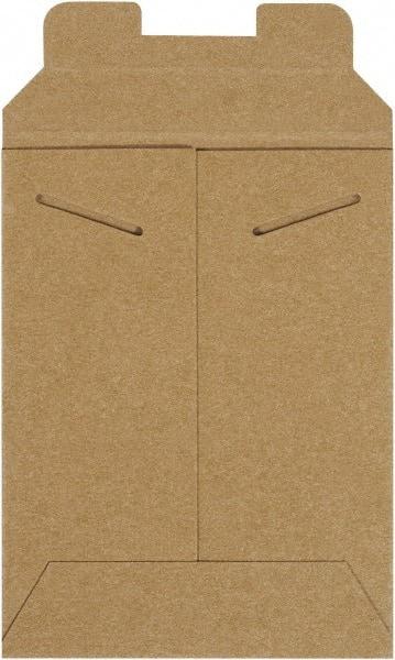 Made in USA - 8" Long x 6" Wide Regular Flat Mailer - Kraft - Industrial Tool & Supply