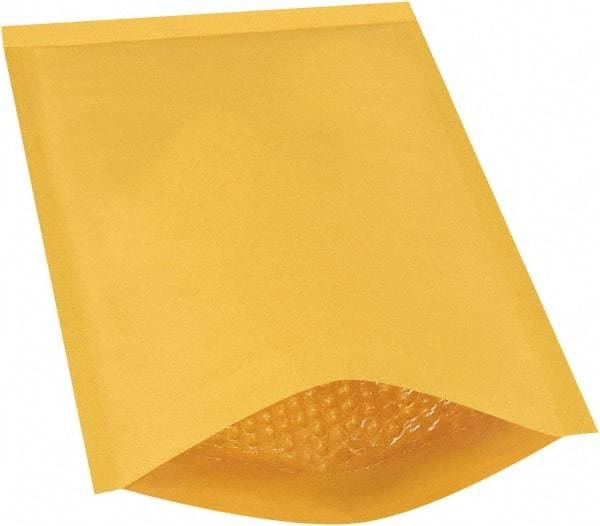 Made in USA - 14-1/2" Long x 9-1/2" Wide Regular Bubble Mailer - Kraft - Industrial Tool & Supply