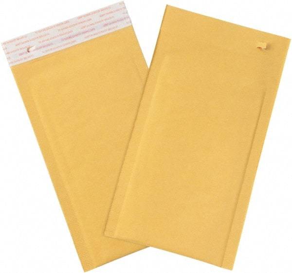 Value Collection - 8" Long x 4" Wide Peel-Off Self-Seal Bubble Mailer - Kraft - Industrial Tool & Supply