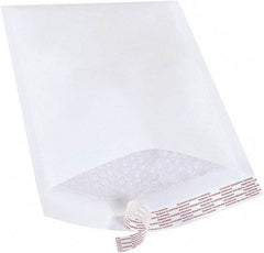 Made in USA - 14-1/2" Long x 8-1/2" Wide Peel-Off Self-Seal Bubble Mailer - White - Industrial Tool & Supply