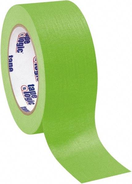 Tape Logic - 2" Wide x 60 Yd Long Green Crepe Paper Masking Tape - 4.9 mil Thick - Industrial Tool & Supply
