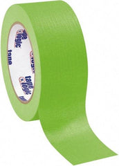 Tape Logic - 2" Wide x 60 Yd Long Green Crepe Paper Masking Tape - 4.9 mil Thick - Industrial Tool & Supply
