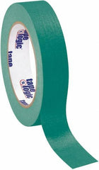 Tape Logic - 1" Wide x 60 Yd Long Green Crepe Paper Masking Tape - 4.9 mil Thick - Industrial Tool & Supply