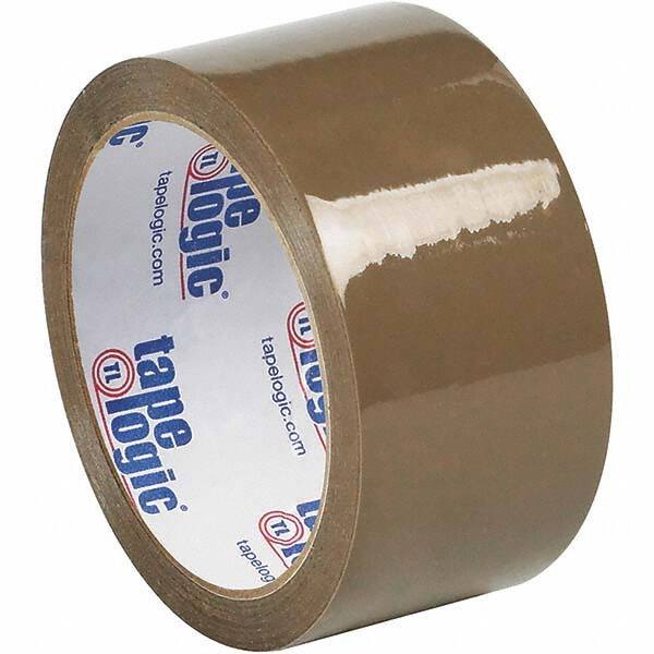 Tape Logic - 2" x 55 Yd Tan Rubber Adhesive Packaging Tape - Polypropylene Film Backing, 1.9 mil Thick, 22 Lb Tensile Strength - Industrial Tool & Supply