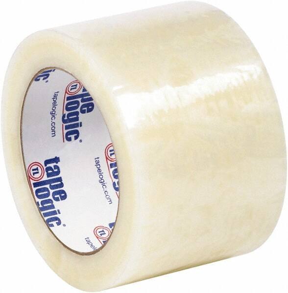 Tape Logic - 3" x 110 Yd Clear Hot Melt Adhesive Packaging Tape - Polypropylene Film Backing, 1.7 mil Thick - Industrial Tool & Supply