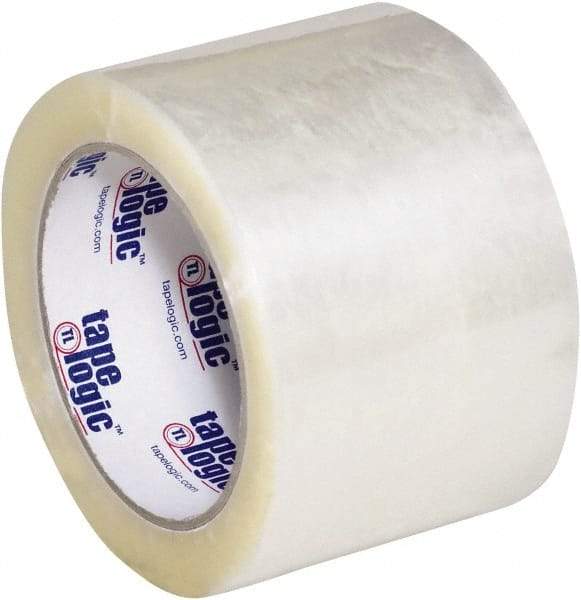 Tape Logic - 3" x 110 Yd Clear Hot Melt Adhesive Packaging Tape - Polypropylene Film Backing, 2.2 mil Thick - Industrial Tool & Supply