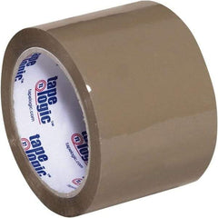 Tape Logic - 3" x 110 Yd Tan Acrylic Adhesive Packaging Tape - Polypropylene Film Backing, 2.6 mil Thick, 24.7 Lb Tensile Strength - Industrial Tool & Supply